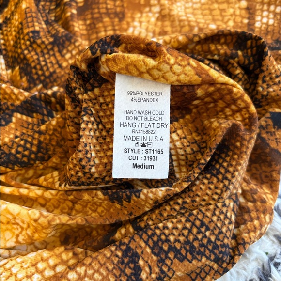 Bodycon Snakeskin Print Maxi Skirt - Picture 7 of 7